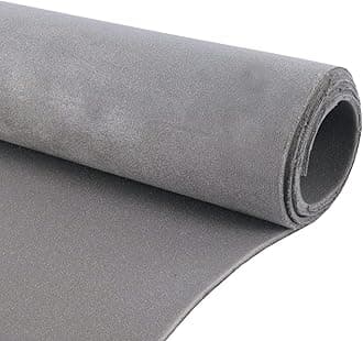 Suede Headliner Fabric with Foam Backing Material for Home Repair Headliner Replacement 60" Width Sold by The Yard (54"×60“, Gray)
