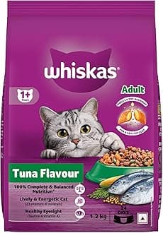 Adult (1+ Years) Dry Cat Food, Tuna Flavour, 1.2 kg, Contains 41 Essential Nutrients, Complete & Balanced Nutrition for Adult Cats