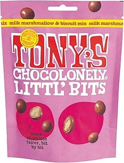 Littl’ Bits Chocolate Mix Balls - Mini Milk Marshmallow Biscuit Chocolates in Sharing Pouch - 100g
