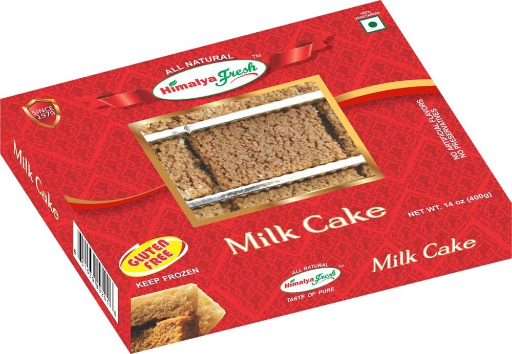 HIMALYA FRESH Milk Cake 14 oz - Premium Authentic, Luxurious Sweet Made With Pure Grass fed water Buffalo Milk and sugar (just two ingredients) - No Fillers Or Preservatives (1 Box)