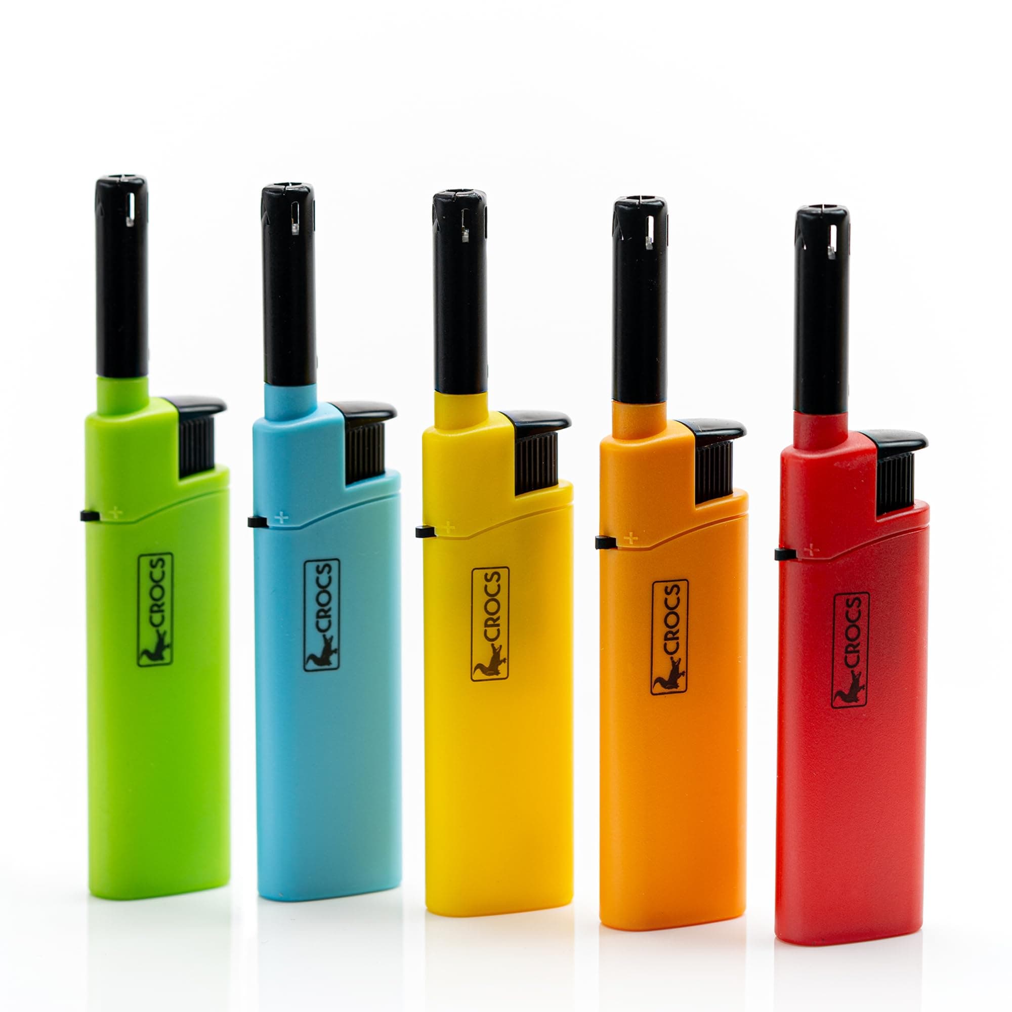 Crocs Candle Lighters - Easy Reach, Refillable, Long BBQ Lighters for Outdoor Use - Butane Refillable - 5 Pack
