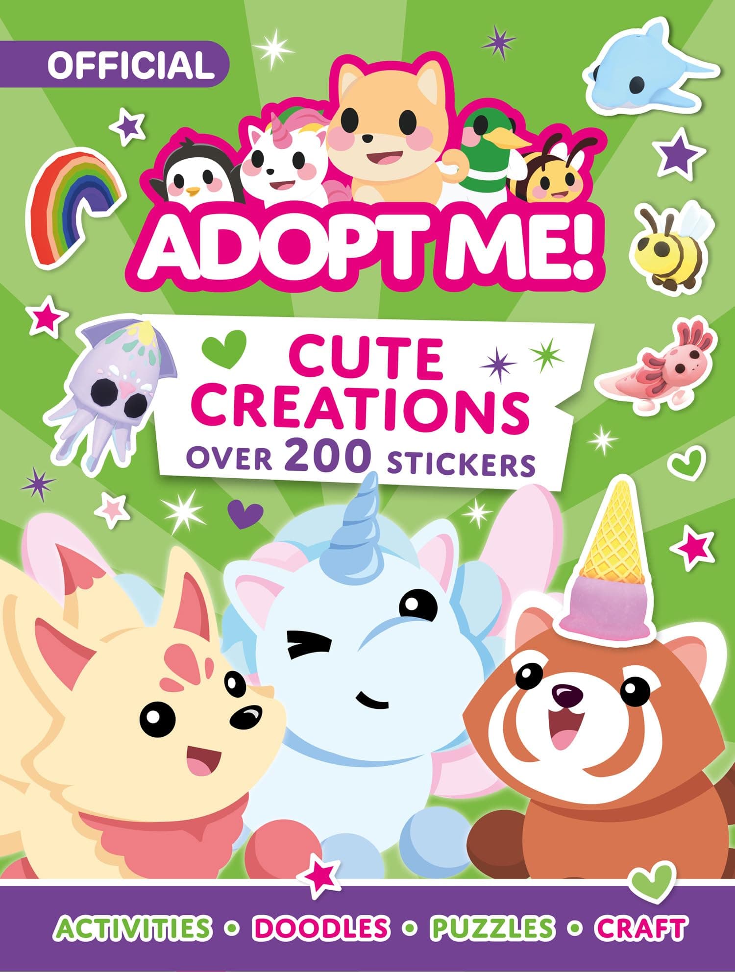 Adopt Me! Cute Creations Sticker Book: The perfect Activity Book for fans of Number 1 favourite online game, Adopt Me! Ideal for ages 7-11