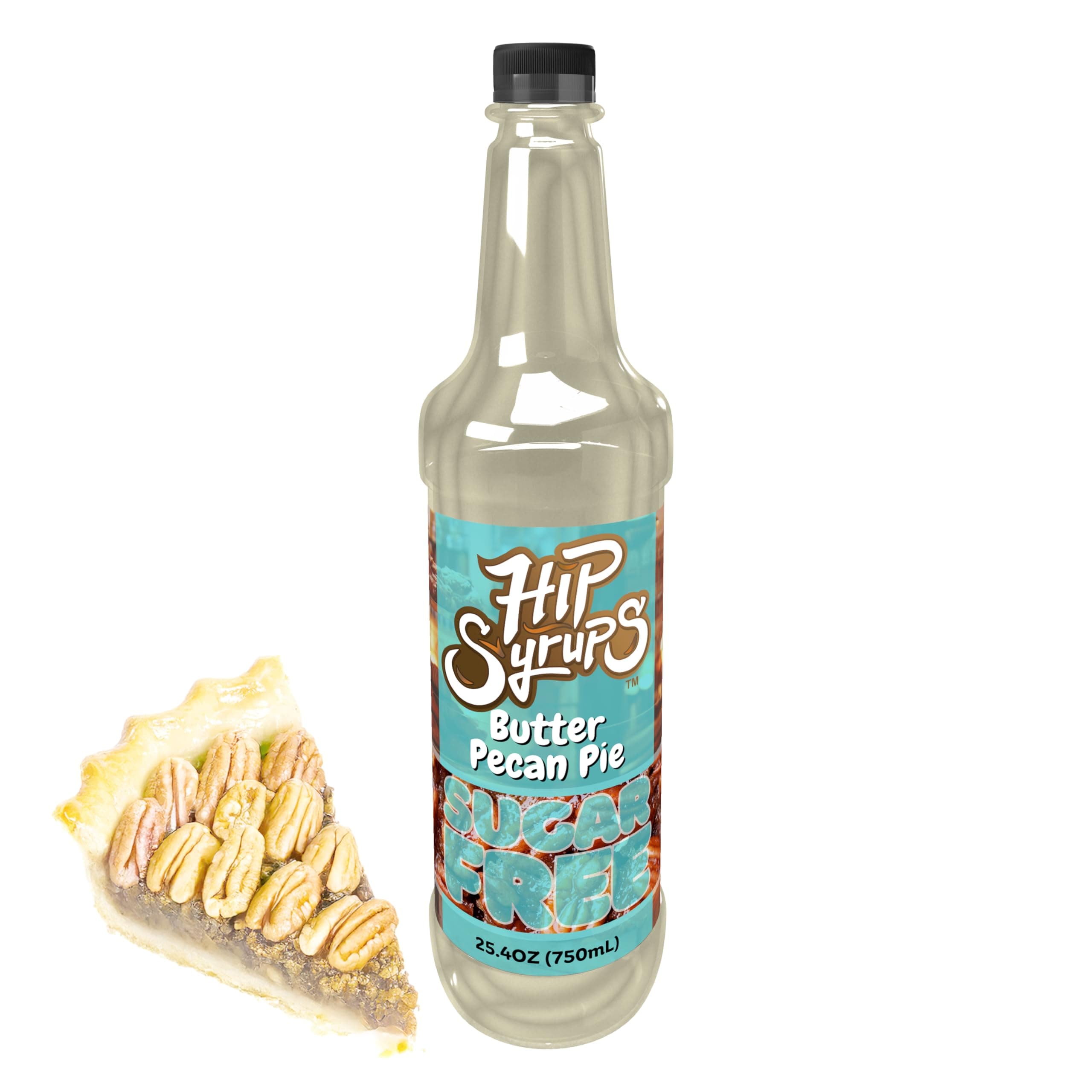 Butter Pecan Pie Sugar Free Simple Syrup Designed for Coffee, Hot Cocoa, Butter Pecan Pie Flavoring, Zero Calorie Flavoring, Keto Friendly, Sugar Free