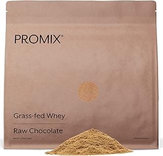 ProMix NutritionWhey Protein Powder, Raw Chocolate - 2.5lb Bulk - Grass-Fed & 100% All Natural - ­Post Workout Fitness & Shakes, Smoothies, Baking & Cooking Recipes - Gluten-Free & Keto-Friendly