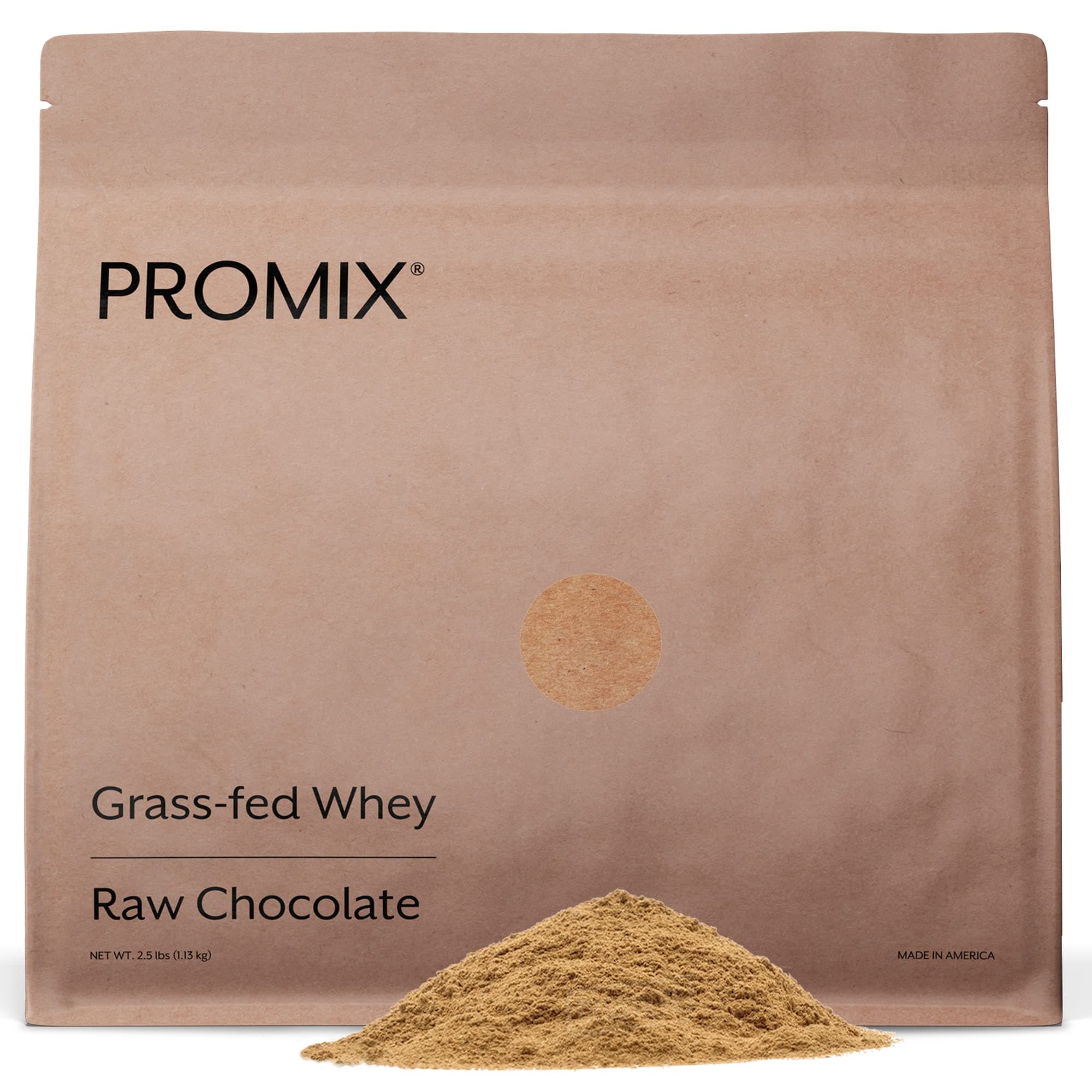 ProMix Nutrition Whey Protein Powder, Chocolate - Grass-Fed - Post Workout Fitness & Nutrition Shakes, Smoothies, Baking & Cooking Recipes - Gluten-Free - 2.5 Pound (Pack of 1)