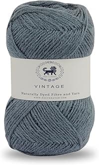 Acrowools Vintage, Micro Soft, Hand Knitting and Crochet Yarn. Pack of 1 Ball - 100gms. Shade no - NNHV001 (Grey)