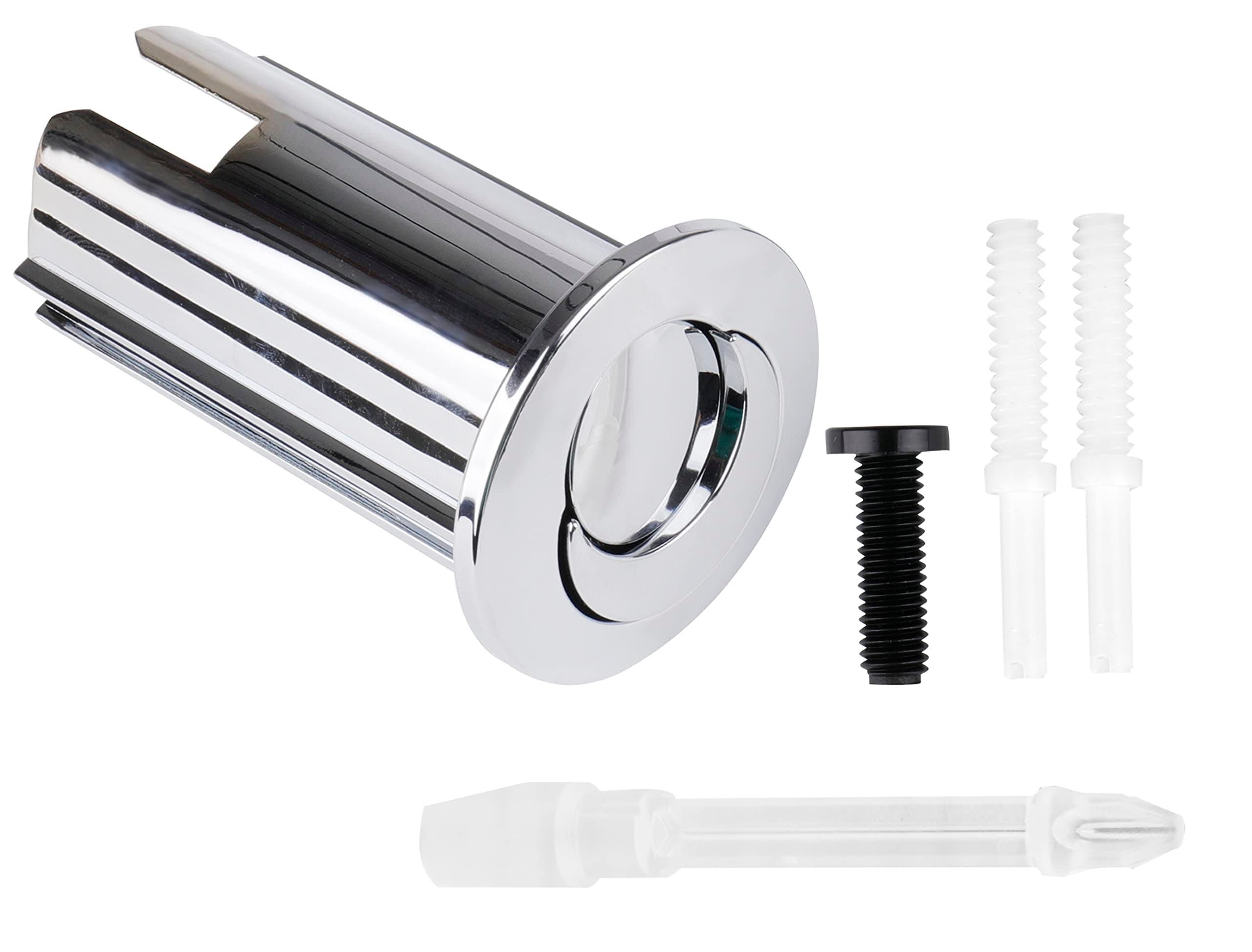 Dual Flush Valve Replacement Button Fit for Roca Toilet, Toilet Push Button Dual Push Flushing Button Toilet Water Tank Button Compatible with Roca AH0002000R – Double Button Long