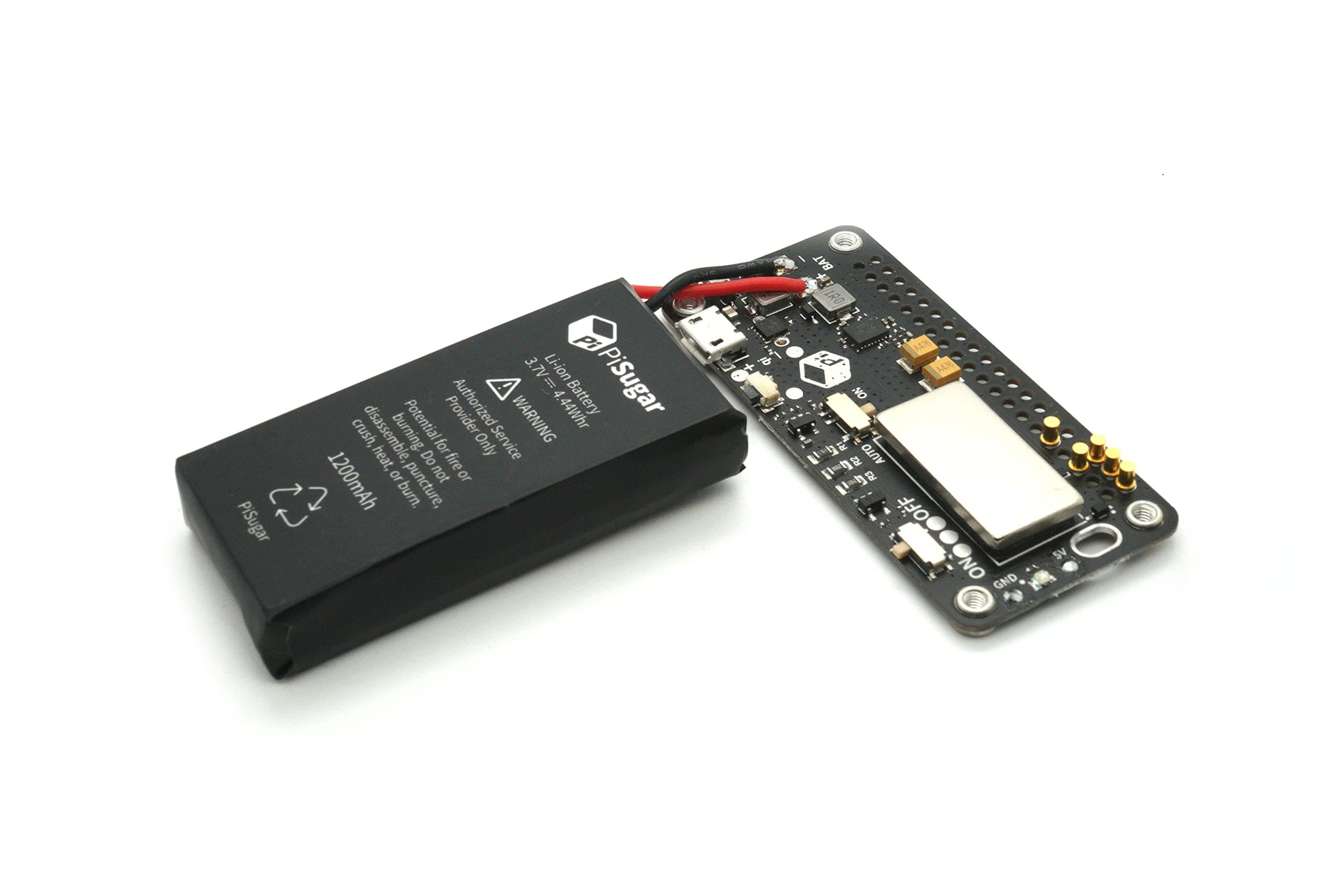 PiSugar S ポータブル 1200 mAh UPS リチウム電池 Pwnagotchi 電源モジュール Raspberry Pi-Zero W/WH モデルアクセサリーハンドホルダー用(Raspberry Piは含まれません)