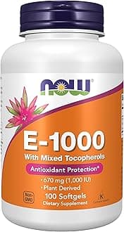 Supplements, Vitamin E-1,000 IU Mixed Tocopherols, Antioxidant Protection*, 100 Softgels
