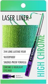 Eyeliner Pencil,Green Eyeliner,Colored Eyeliners,Chameleon Metallic Eyeliner,Shifting Colors Glitter Waterproof Eyeliner,24h Long-Lasting Eyeliner Pen (WILD OASIS)