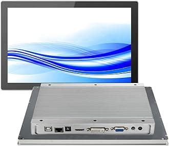 - GreenTouch 10.1 Inch Industrial Embedded Interactive Touchscreen Monitor, Capacitive Multi-Touch Screen Display with Front IP65 Water-Proof - 1280 x 800 Resolution