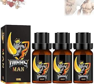 Men Essential Oil Medilisk, Complex Mens Drops, Energy Massage Essential Oil for Men, Boost Strength for Men, 10ML (3Pcs)