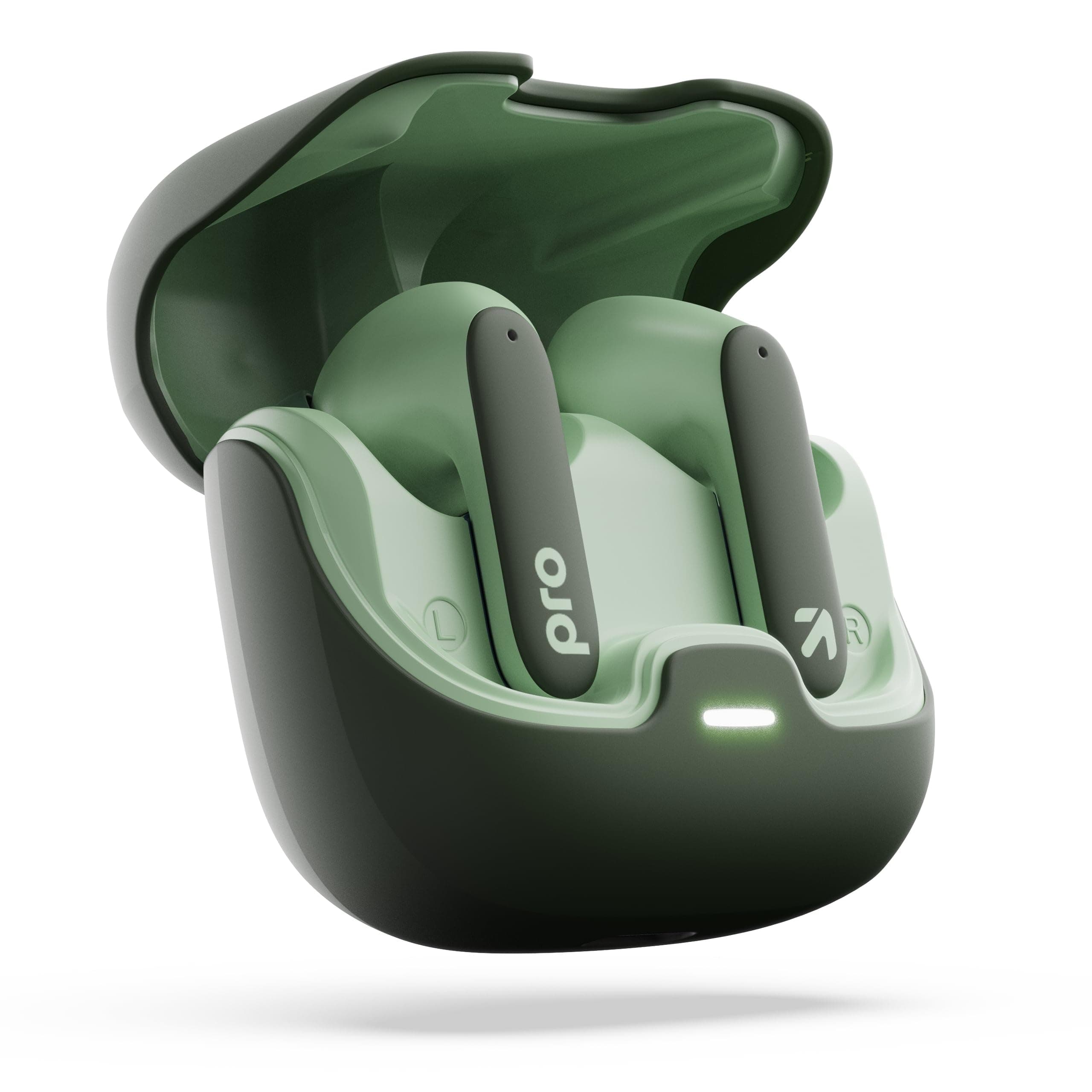 GOBOULT Audio Z40 Pro with 100H Playtime, Quad Mic ENC, 45ms Low Latency Gaming, Premium Rubber Grip Case, 13mm Bass Drivers, Made in India TWS Bluetooth 5.3 Truly Wireless in Ear Earbuds (Jungle)