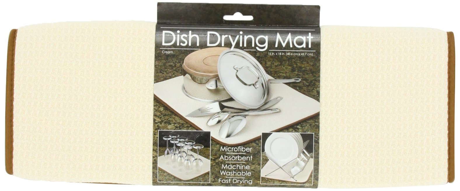 Garden Botanika Dish Drying Mat, 16 X 18 Inches, 1 Count