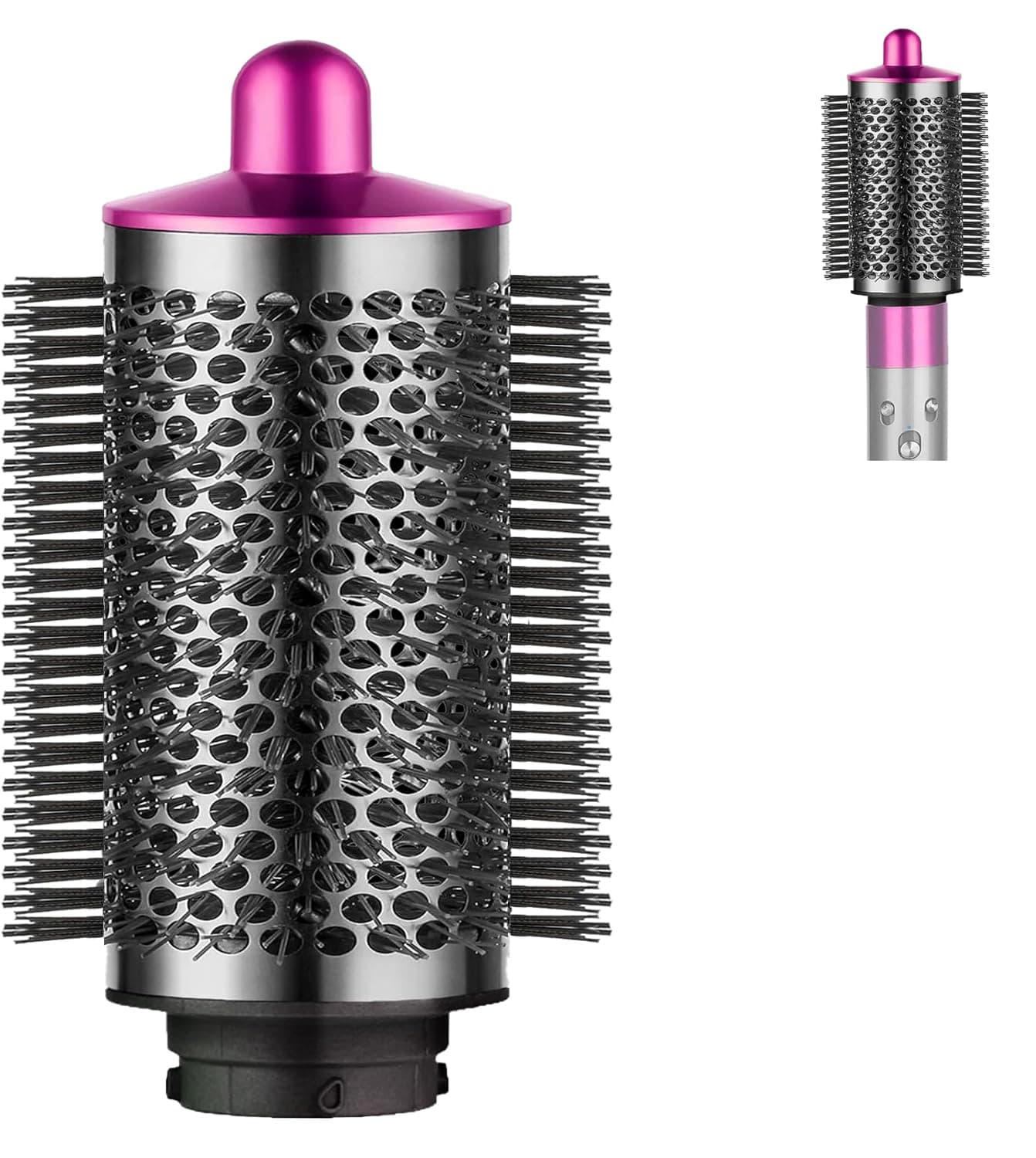 ダイソンエアラップアタッチメント用大型ラウンドボリュームブラシ、ダイソンエアラップスタイラー用、ふわふわアップ、ボリュームアップ、スタイリング用ボリュームアップ(ローズ)