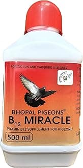 B12 Miracle, Vitamin B12 Supplement for Racing Pigeons and Birds, High Potency, 500ml