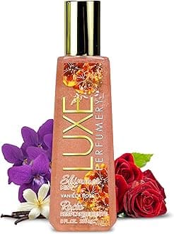 Luxe Perfumery Shimmer Fragrance Mist Vanilla Rose, 8.0 Fluid Ounce