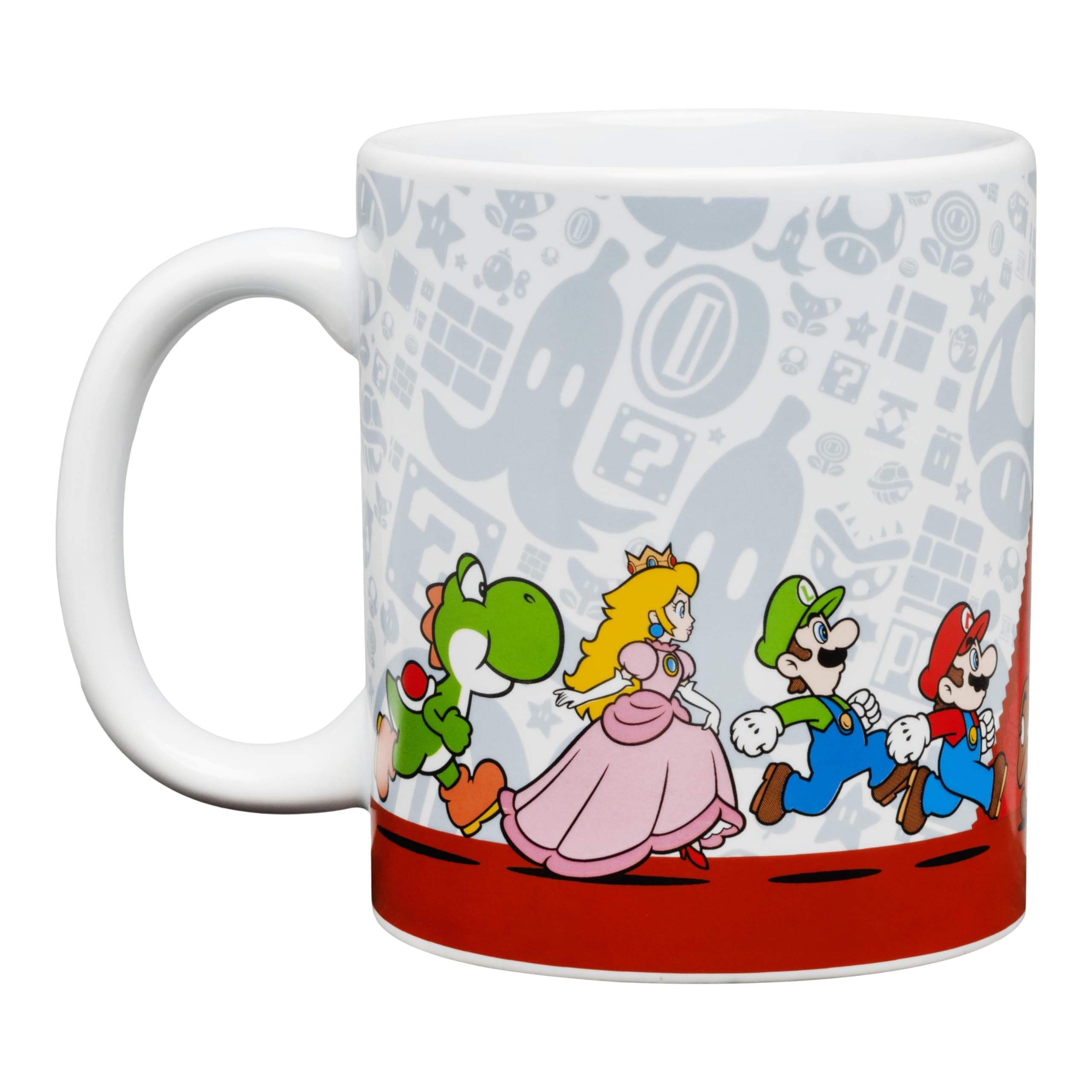 Super Mario Coffee Mug - Officially Licensed Nintendo Ceramic Tea Cup for Fans, Gift for Gamersand Retro Game Enthusiasts, 300ml (10 fl oz)