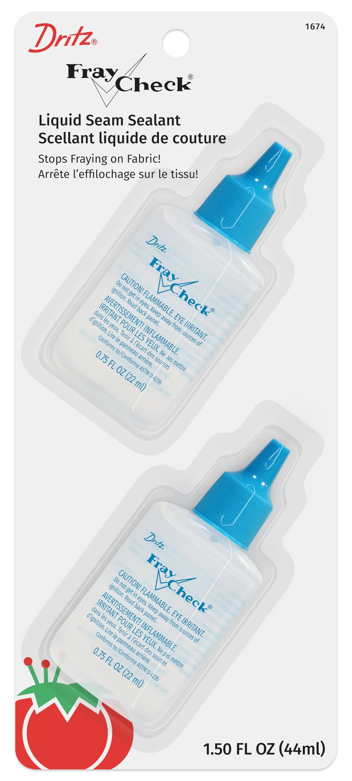 Dritz Fray Check Liquid, 0.75-Fluid Ounce, 2 Count