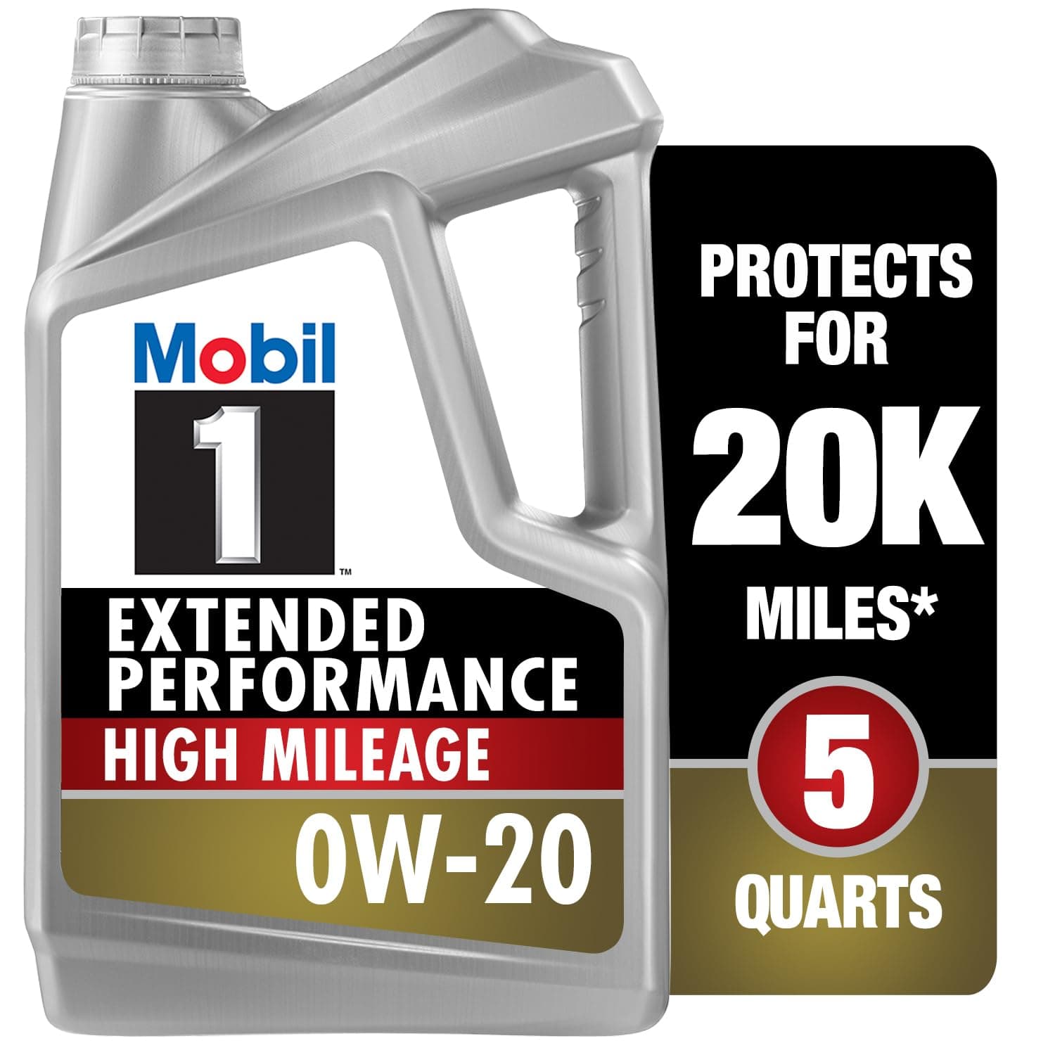 1 Extended Performance High Mileage 0W-20; 5QT