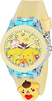 SWADESI STUFF Cute Cartoon Multi Color Lights Rubber Strap Analog Watch for Girls