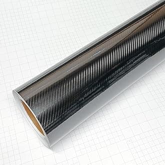 DIYAH 5D High Gloss Black Carbon Fiber Vinyl Bubble Free Air Release Car Wrap Film Automotive DIY Decals (60" x 60" / 5 FT X 5 FT)