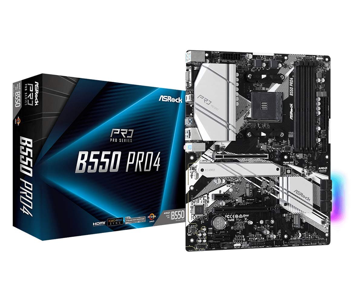 B550 Pro4 Supports 3Rd Gen Amd Am4 Ryzen™ / Future Processors Motherboard