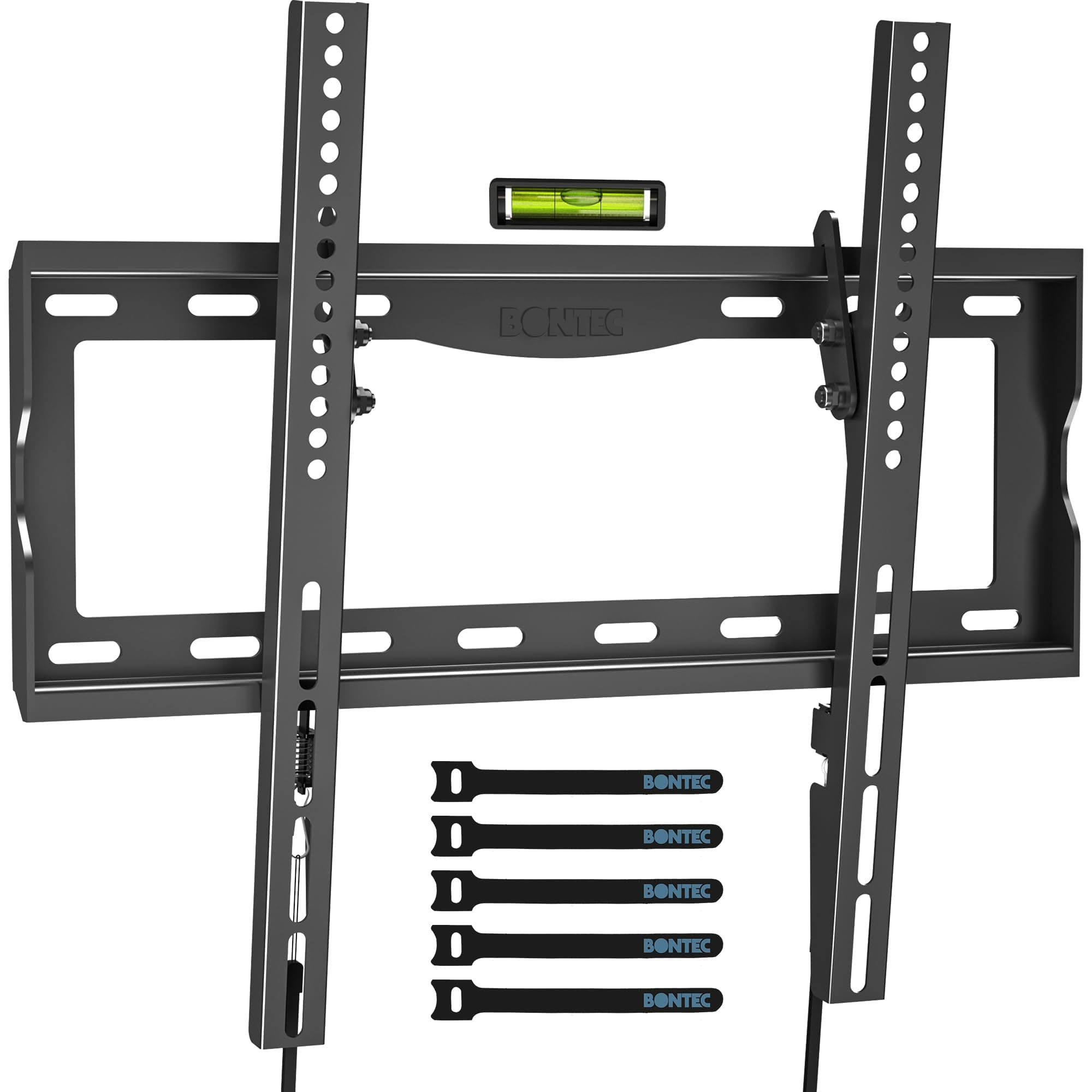 TV Wall Mount Bracket for 26-65 inch LCD/LED/OLED Flat/Curved TVs, VESA 400x400mm, Full Motion & Tilting Slim Design up to 55kg, Fits Most TVs, Bubble Level and Cable Ties Included
