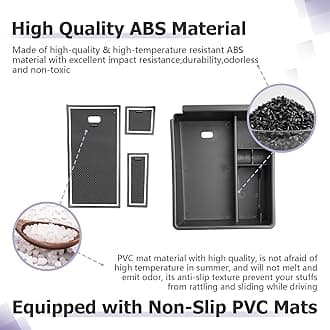 2025 2026 T ucson Accessories for 2022-2025 2026 Hyundai T ucson Center Console Organizer Armrest Storage Box Armrest Console Organizer Insert Tray White-trim(NOT FOR 2025 T ucson PHEV &Limited Model)