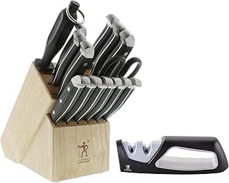 Statement 15-pc Knife Block Set with sharpener