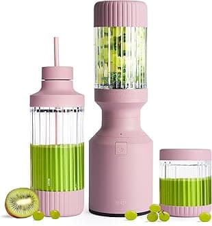 Beast Mighty 850 | Premium Compact Personal Blender | Smoothies, Smoothies, Dressings, Sauces | Ice Mix & Frozen Fruit | XL Container | Extra Containers, Straw Lid & Straws |
