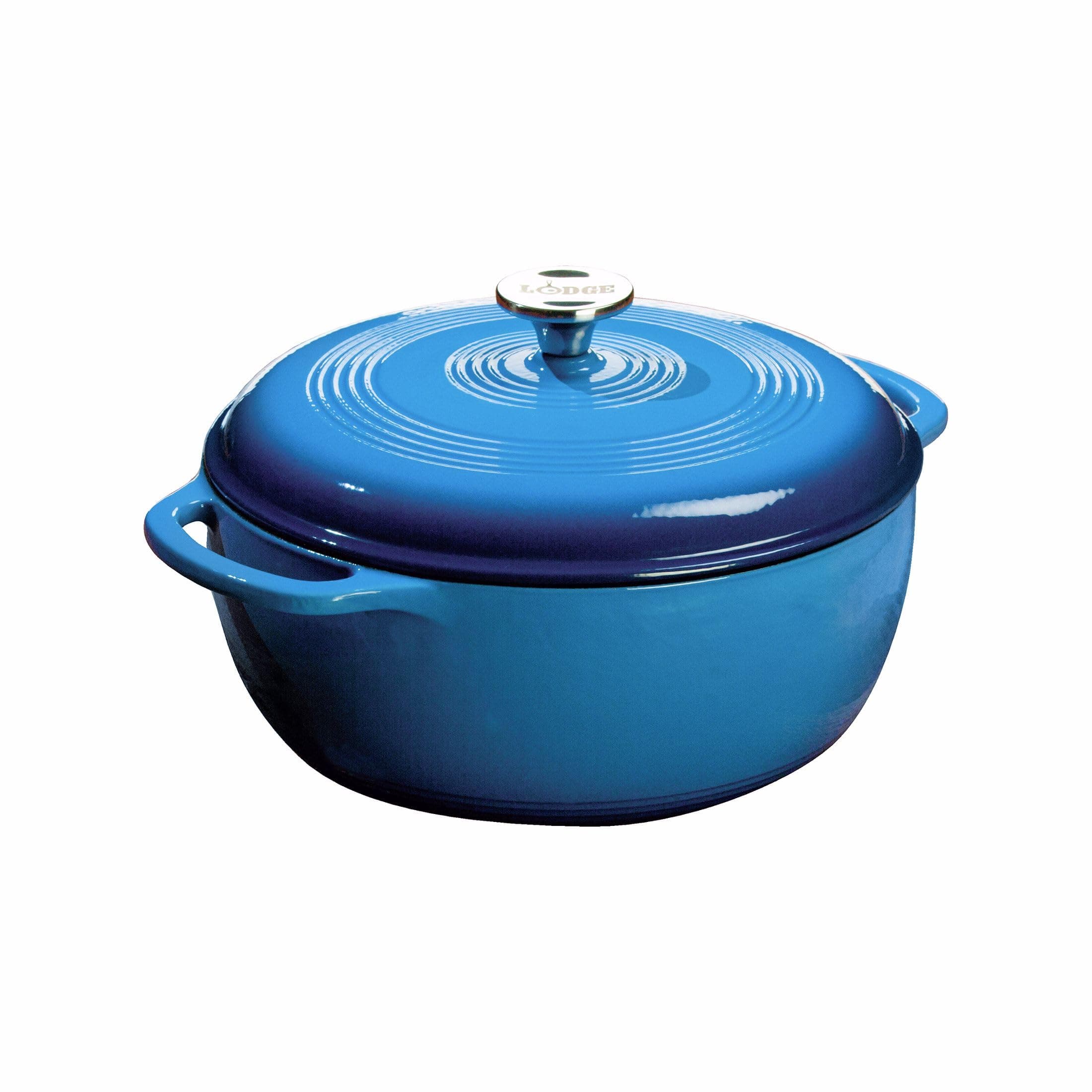 Lodge 6 Quart Enameled Cast Iron Dutch Oven - Blue