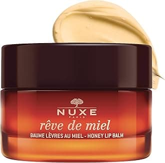 Nuxe Lip Balm 15ml, Repairing Lip Balm, Nourishes & Softens Very Dry Lips, With Honey & Beehive Ingredients, Daily or Overnight Use, Vegan Formula