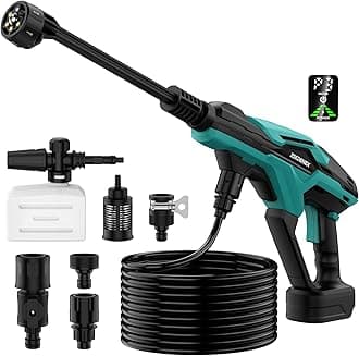 Cordless Pressure Washer for Makita 18/20V Battery, 800 PSI Portable Handheld Power Washer with Brushless Motor, 6-in-1 Nozzle, 3 Level Adjustable for Car Yard Fence Wall Clean (Battery Not Included)