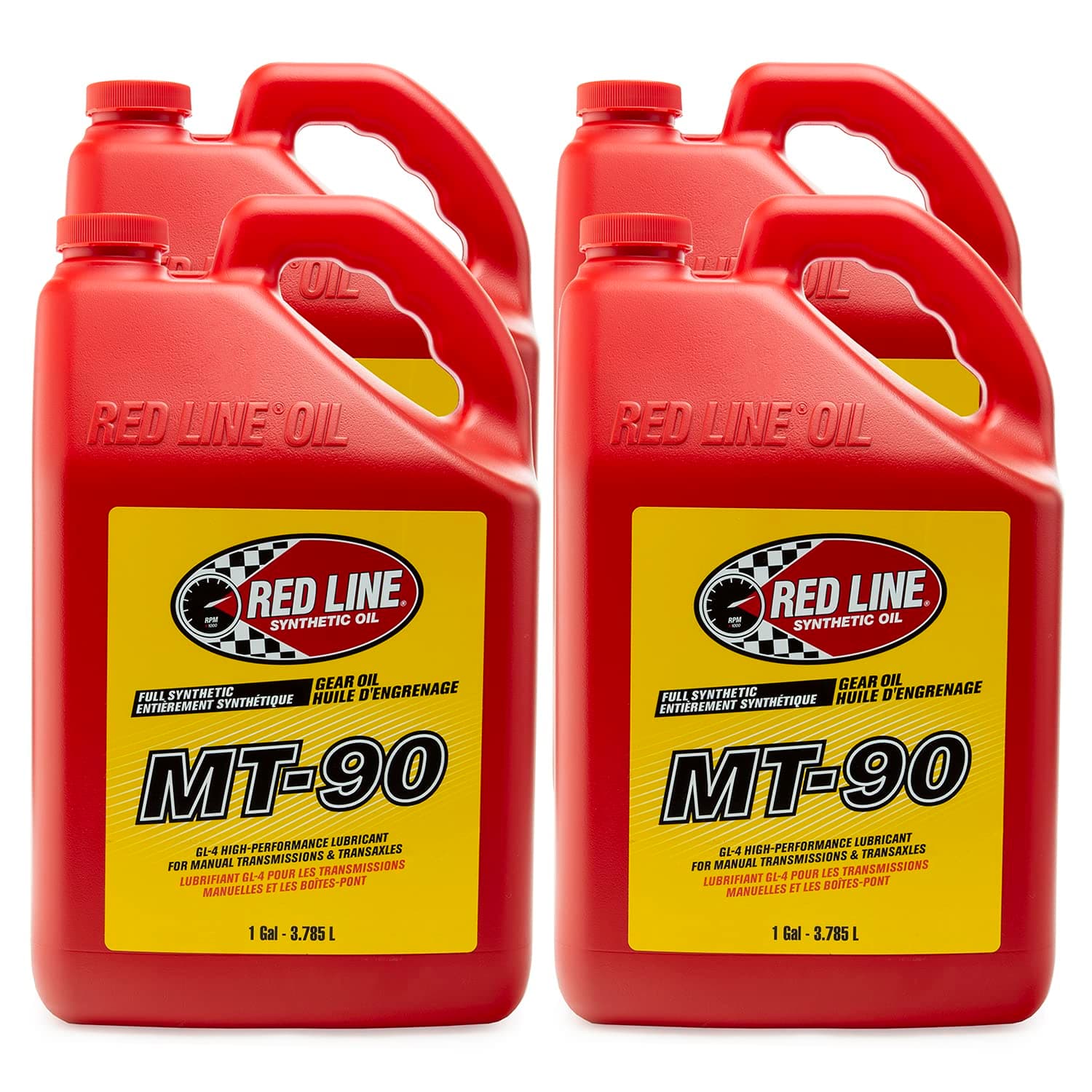 Red Line 50305 MT-90 75W-90 GL-4 Manual Transmission and Transaxle Lubricant (MTL) - 1 Gallon (4 Pack)