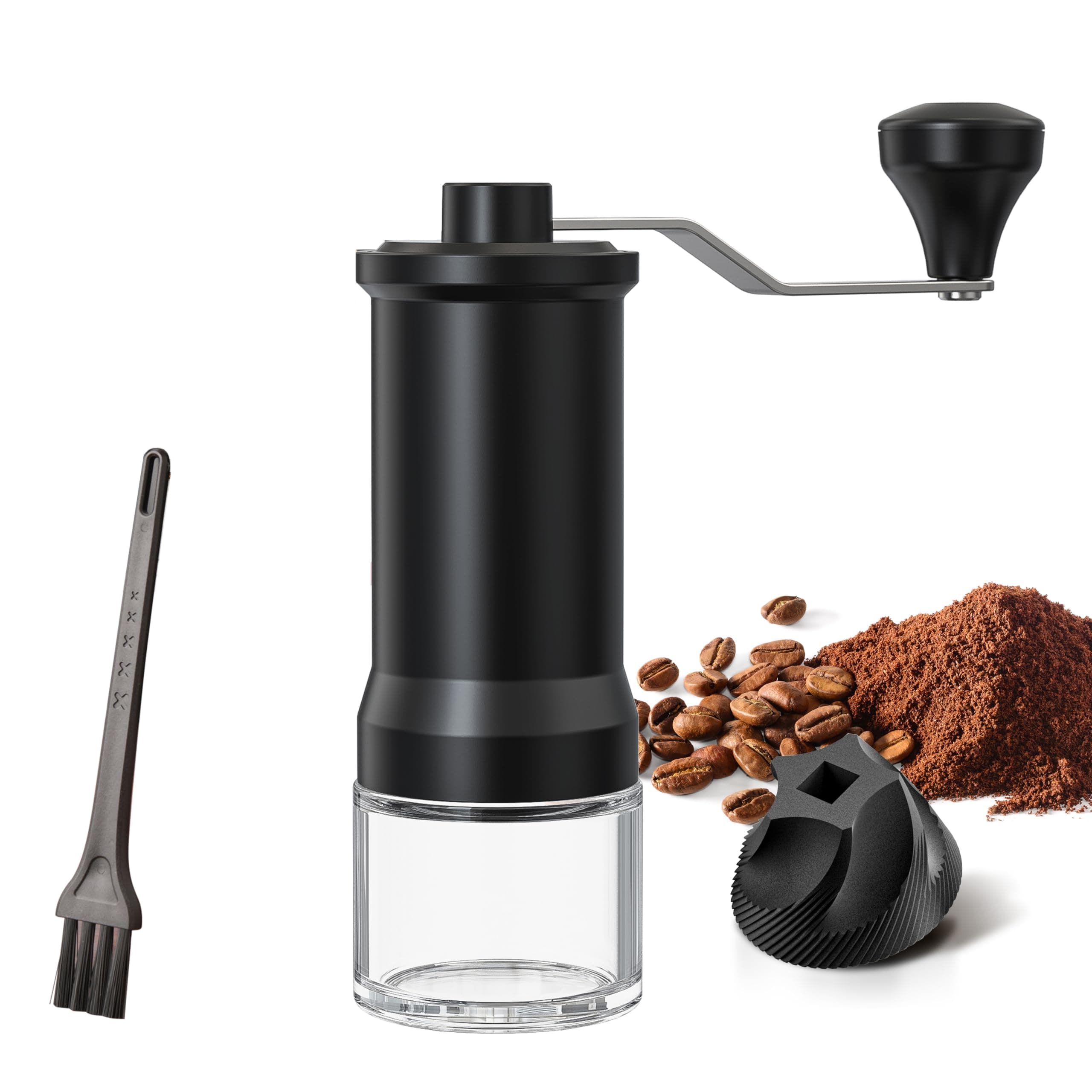 Manual Coffee Grinder, Hand Coffee Grinder with High Precision Ceramic Contemporary Conical Burr, 30-Grade Adjustable Settings, for Aeropress, Espresso, Pour Over, French Press, Moka pots.