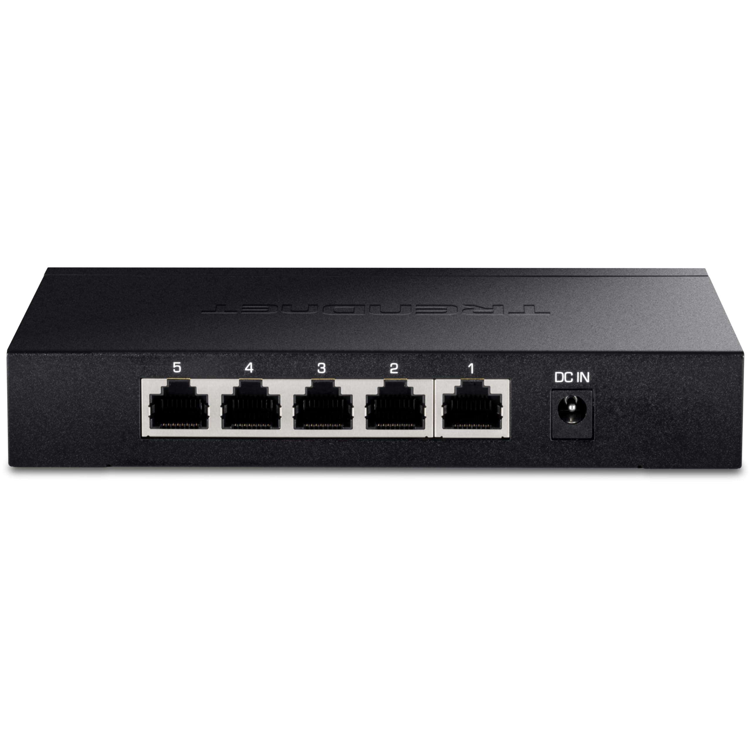 TRENDnet 5-Port Unmanaged 2.5G Gaming Switch, 5 x 2.5GBASE-T Ports, 25Gbps Switching Capacity, Backwards Compatible with 1000Mbps Devices, Fanless, Wall Mountable, Lifetime Protection, Black,TEG-S350