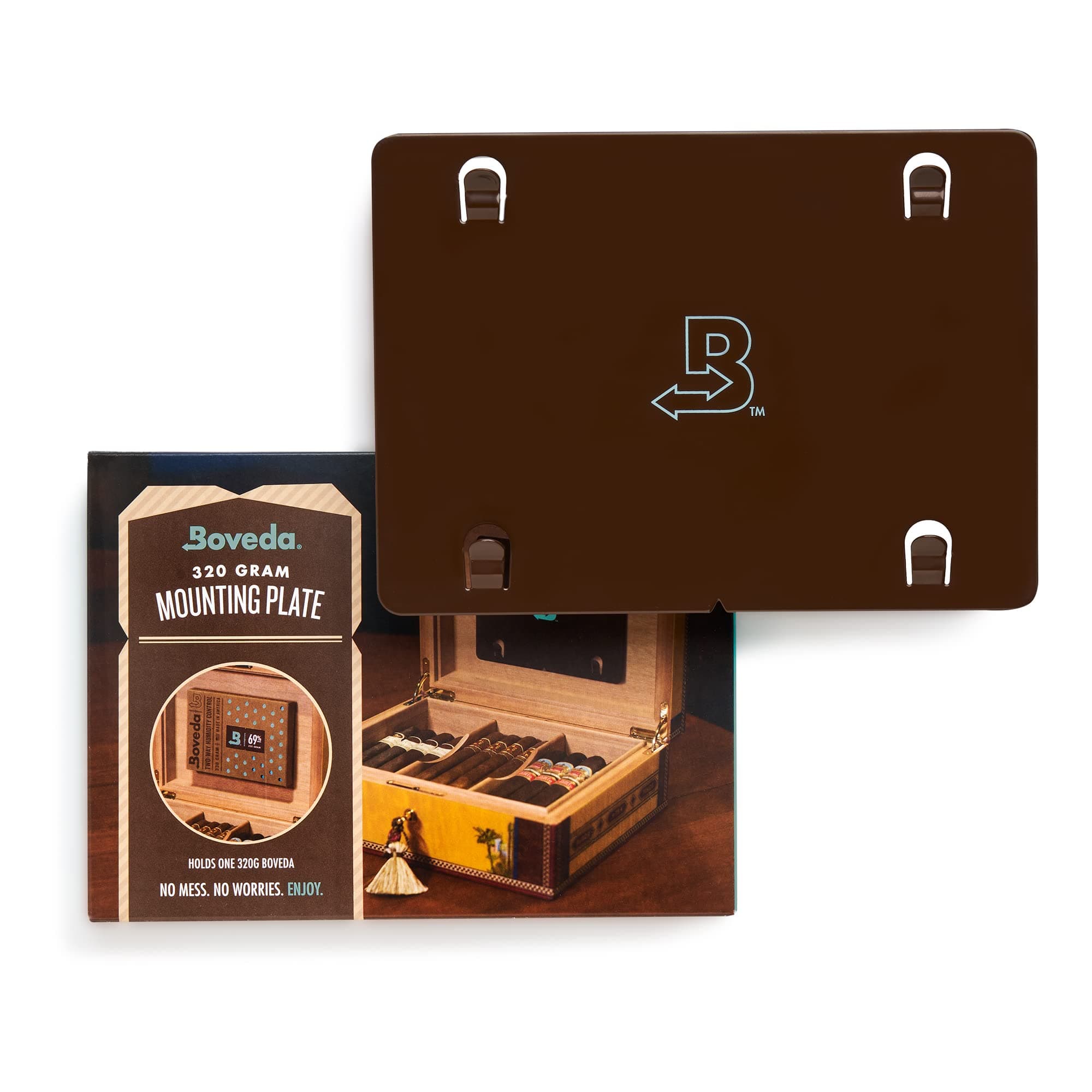 Boveda Metal Boveda Mounting Plate | For Use With One (1) Size 320 Boveda (Sold Separately) | Includes One (1) Mounting Magnet | 1-Count