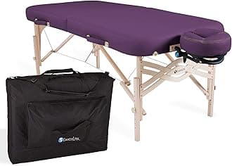 EARTHLITE Premium Portable Massage Table Package SPIRIT - Spa-Level Comfort, Deluxe Cushioning incl. Flex-Rest Face Cradle & Strata Face Pillow, Carry Case (30/32” x 73”) - Made in USA