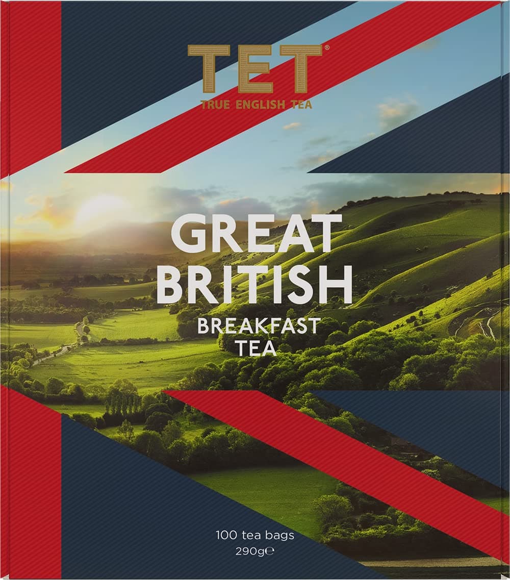 TET Great British Breakfast Tea, 100 x 2.9g Tagged tea bags