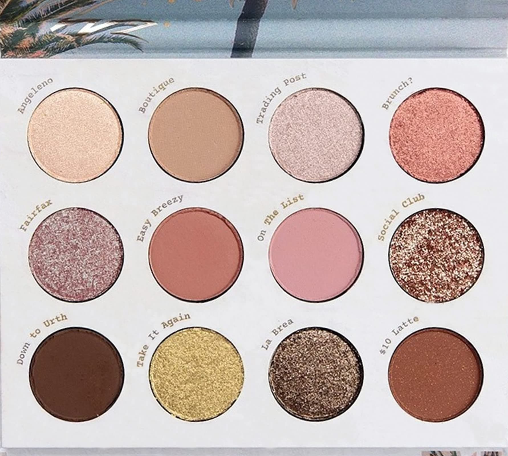 Off Melrose Eyeshadow Palette Neutral Matte Metallic Glitter