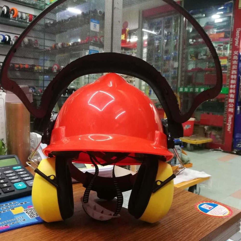 Industrial Forestry Safety Helmet and Hearing Protection System