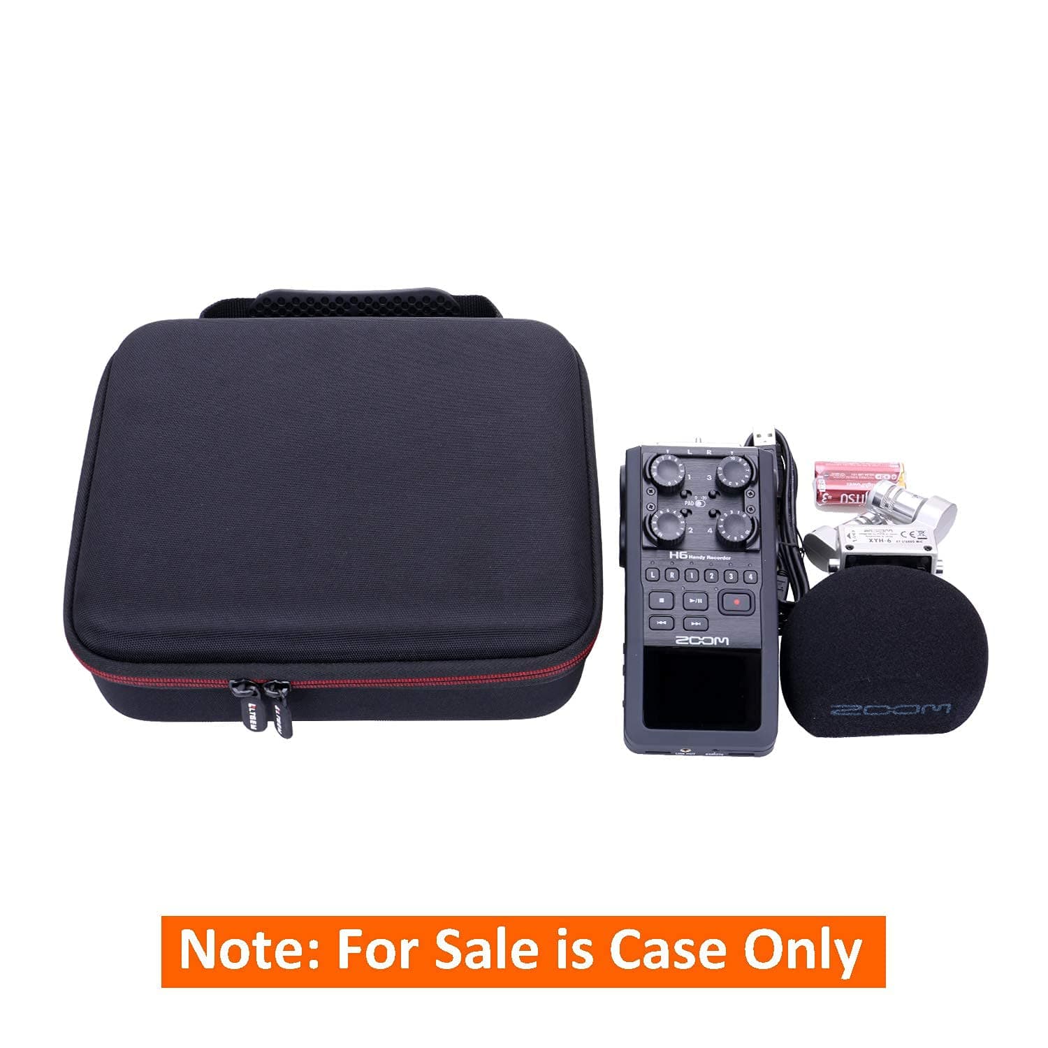 LTGEM EVA Hard Case for Zoom H6, Fits Charger, Cable and Other Accessories