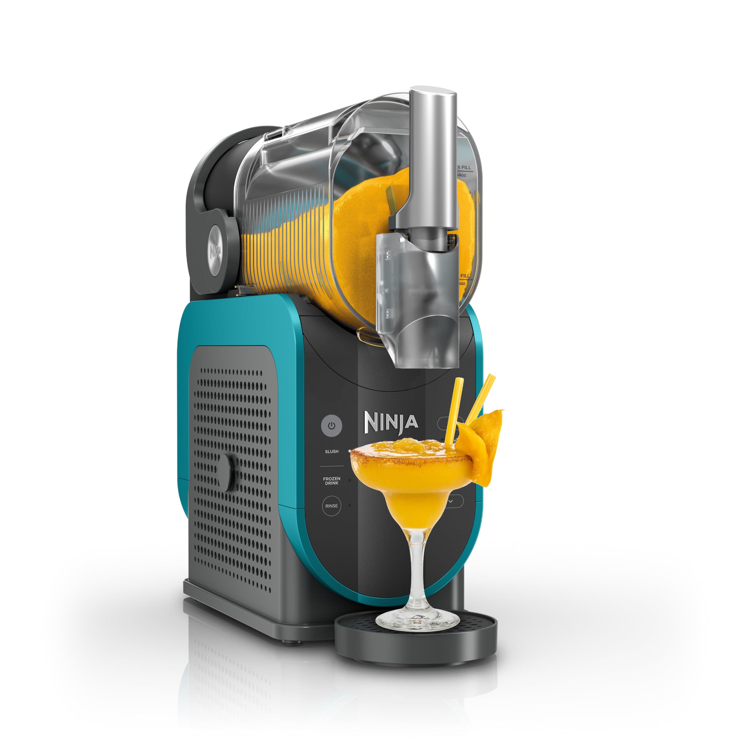 Ninja SLUSHi Professional Frozen Drink Maker with RapidChill Technology, 88 oz. Frozen Drink & Slushie Machine, 2 Preset Programs, Frozen Margaritas, and More, Premium Accents, Teal, FS299