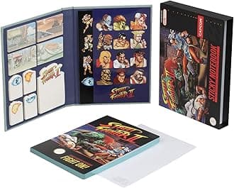Grupo Erik A5 Notebook With Sticky Notes & Stickers & Gift Box - Street Fighter | Sticky Notebook A5 Sketchbook, Note Book | Gamer Gifts, Gaming Desk Accessories