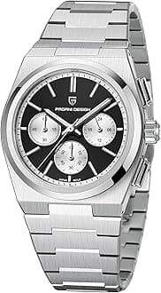 CEYADGPagani Design Chronographen-Uhren fr Mnner Analog-Armbanduhr, Edelstahl Quarz Herrenuhr; Saphirglas