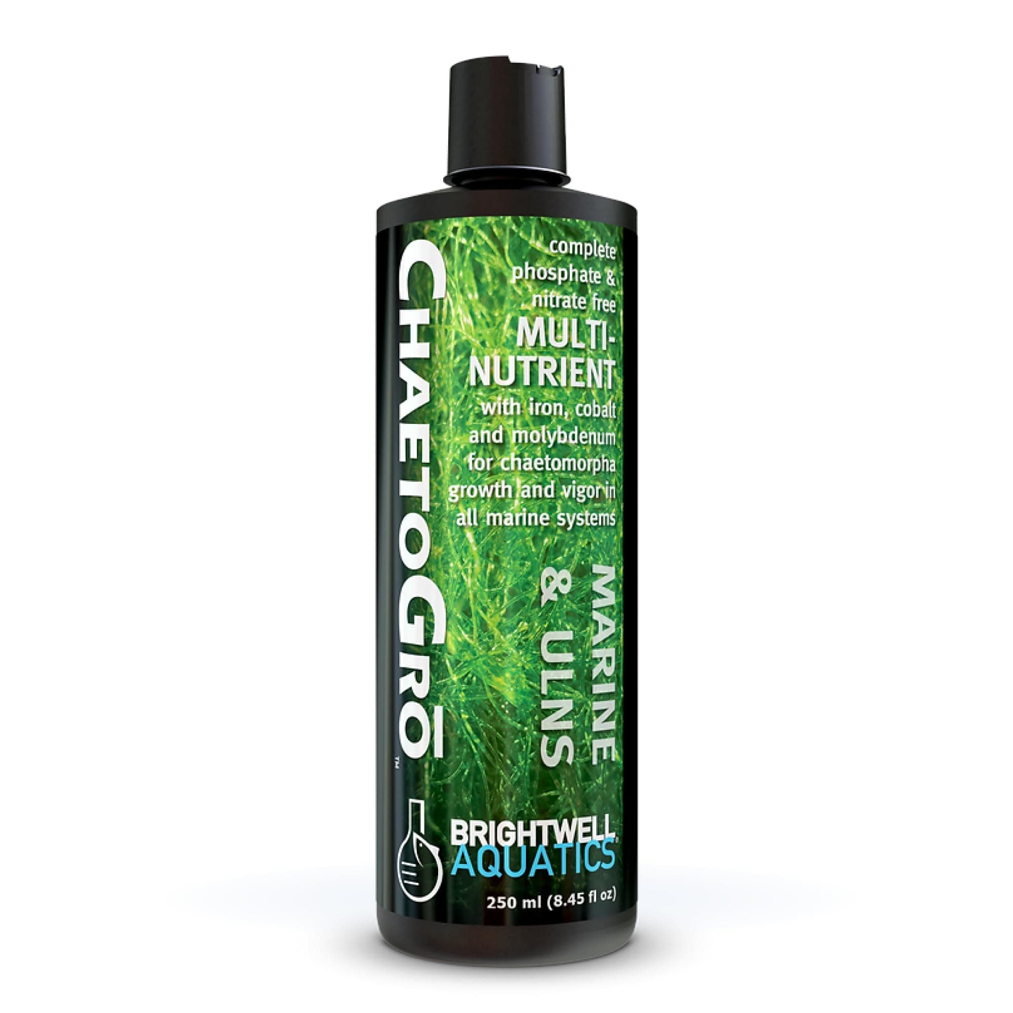 Brightwell Aquatics Chaeto GRO - Multi-Nutrient Supplement for Chaetomorpha Growth in All Marine Aquariums, 250 ML