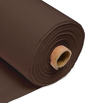 100% Cotton Fabric 60 Inch 150cm Wide 150GSM Material for Sewing, Dressmaking, Quilting, Curtain Linings, Pillowcases & Totes Fabric by The Half Metre by Discount Fabrics LTD(Brown, 50m)