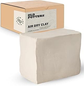 Old Potters Air Dry Clay - Premium Quality Modeling Clay - Perfect for Art and Crafts, Sculpting, Welding and DIY Challenges - Great for Beginners, Kids, Adults, 10 lbs (White)