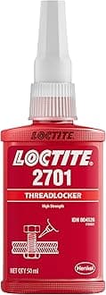 2701-50ml, threadlocker, green, low viscosity, high strength, tolerates slight contaminations of industrial oils, suitable for all metal fasteners, Low viscosity, resists vibration